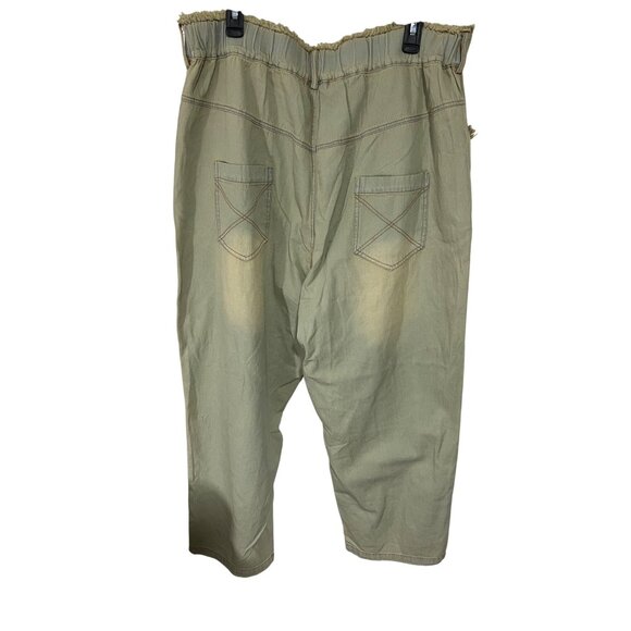 A Rare Bird Handmade Distressed Cotton Patchwork Pants With Unique Embroidered D - Picture 9 of 16